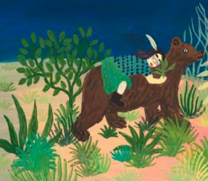 illustration d'Hélène Rajcak pour Le Livre de la nuit, paru en 2014